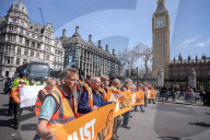 Just Stop Oil demo Parliament Square, London, UK.