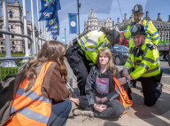 Just Stop Oil demo Parliament Square, London, UK.