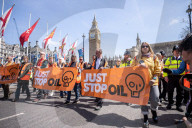 Just Stop Oil demo Parliament Square, London, UK.