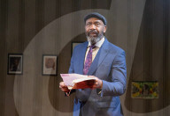 Lenny Henry in August in England at The Bush Theatre, London, UK.