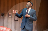 Lenny Henry in August in England at The Bush Theatre, London, UK.