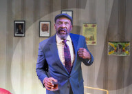 Lenny Henry in August in England at The Bush Theatre, London, UK.