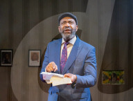 Lenny Henry in August in England at The Bush Theatre, London, UK.