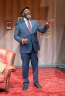 Lenny Henry in August in England at The Bush Theatre, London, UK.