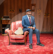 Lenny Henry in August in England at The Bush Theatre, London, UK.