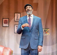 Lenny Henry in August in England at The Bush Theatre, London, UK.