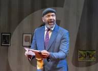 Lenny Henry in August in England at The Bush Theatre, London, UK.