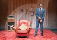 Lenny Henry in August in England at The Bush Theatre, London, UK.