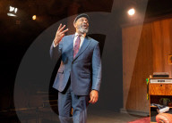 Lenny Henry in August in England at The Bush Theatre, London, UK.