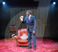 Lenny Henry in August in England at The Bush Theatre, London, UK.