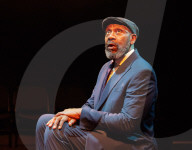 Lenny Henry in August in England at The Bush Theatre, London, UK.