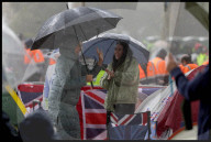 Royal fans on the Mall for the Coronation