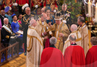 ROYALS - Kroenung von King Charles: King Charles erhält die St. Edward's Crown 