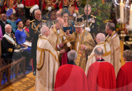 ROYALS - Kroenung von King Charles: King Charles erhält die St. Edward's Crown 