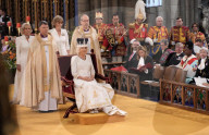 ROYALS - Kroenung von King Charles: King Charles erhält die St. Edward's Crown 
