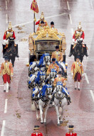 ROYALS - Kroenung von King Charles: Fahrt in der Diamond Jubilee State Coach