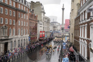 ROYALS - Kroenung von King Charles: Fahrt in der Diamond Jubilee State Coach