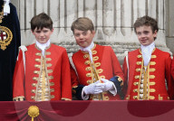ROYALS - Kroenung von King Charles: Die Royals auf dem Balkon des Buckingham Palace