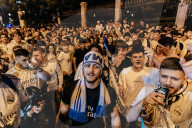 FUSSBALL - Die Fans von Real Madrid feiern ihre zwanzigste Copa del Rey
