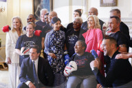 The Prime Minister's wife watches boxing training