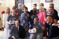The Prime Minister's wife watches boxing training