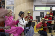 Jill Biden and Akshata Murthy at Charles Dickens Primary School