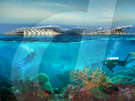 Floating island set to help care for the world's oceans.              