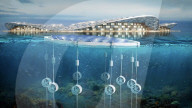 Floating island set to help care for the world's oceans.              