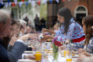 The Prime Minister Rishi Sunak hosts the Coronation Big Lunch