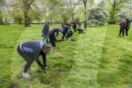 Coronation volunteers set to work making royal parks bloom