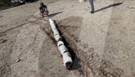 US space agency NASA shows off robot snake for exploring alien worlds.                             