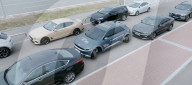 New wheel system allows a car to drive sideways into a parking space.                                   