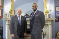 The Foreign Secretary James Cleverly visits Washington DC
