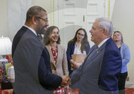 The Foreign Secretary James Cleverly visits Washington DC