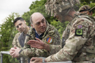 Defence Secretary Ben Wallace, visits Exercise Wessex Storm on Salisbury Plain