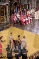 The Coronation of Their Majesties King Charles III and Queen Camilla at Westminster Abbey, UK.