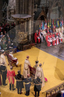The Coronation of Their Majesties King Charles III and Queen Camilla at Westminster Abbey, UK.