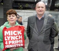 RMT Picket line outside of Euston Station, London