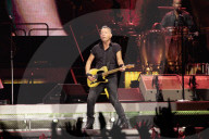 Bruce Springsteen performing at Paris La Defense Arena in Paris