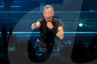 Bruce Springsteen performing at Paris La Defense Arena in Paris