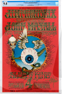 Jimi Hendrix concert poster hits a psychedelic high.                        