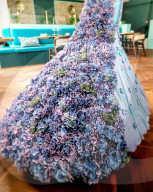 Life-sized flower show dress cake is blooming marvellous.                    