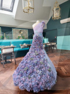 Life-sized flower show dress cake is blooming marvellous.                    