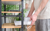 Cooling summer fan for standing on -even after a shower.                  