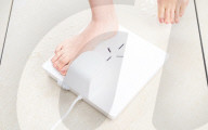 Cooling summer fan for standing on -even after a shower.                  