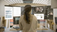 New laptop computer offers multiple virtual reality high-res screens.                        