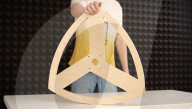 Square wheel bike maker returns with triangular ones           