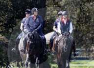 ROYALS - Andrew und Edward beim gemeinsamen Ausritt durch den Park von Schloss Windsor