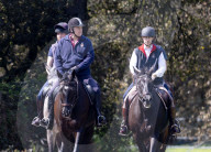 ROYALS - Andrew und Edward beim gemeinsamen Ausritt durch den Park von Schloss Windsor