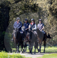 ROYALS - Andrew und Edward beim gemeinsamen Ausritt durch den Park von Schloss Windsor
